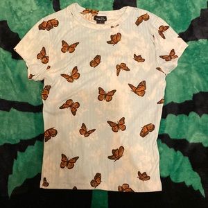 Light blue and white shirt from rue 21 size small